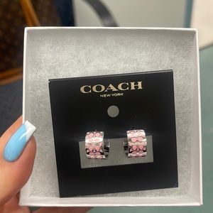 BRAND NEW COACH HOOP EARRINGS